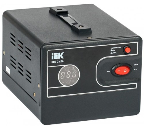 Стабилизатор напр. 1-ф. переносн. 2кВА HUB  IVS21-1-002-13  IEK