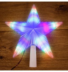 Фигура светодиодная Звезда на елку цвет: RGB, 31 LED, 22 см  501-001  NEON-NIGHT