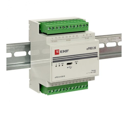 Модуль базовый ePRO удаленного управления 6вх\4вых 230В WiFi PROxima  ePRO-6-4-230-W  EKF