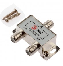 Делитель ТВ   D-F-01 2 ответвления под F разъём 5-1000 МГц  Б0048317  ЭРА