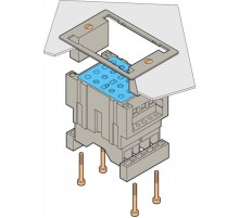Блок PO-E-VA Клеммный для цепей полярности, с разорванной цепью, монтаж в панель, зажим под болт  1SNA166759R1600  TE
