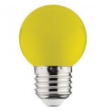 Лампы cветодиодные ERAYL45-E27 LED Р45-1W-E27 (диод. шар, желт., 4SMD, 1W, E27, для белт-лайт) (10/100/6000)  Б0049576  ЭРА