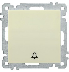 BOLERO кремовый Выключатель 1-клавишный кнопочный 10А ВС10-1-4-Б  EVB14-K33-10  IEK