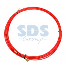 Протяжка кабельная (мини УЗК в бухте), стеклопруток, d=3,5 мм, 7 м красная  47-1007  REXANT