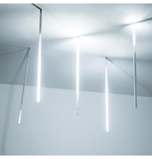 Светодиодная гирлянда ARD-ICEFALL-CLASSIC-D12-500-5PCS-CLEAR-72LED-LIVE WHITE (230V, 6W)  026049  Arlight