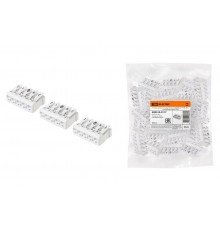 Клемма пружинная соединительная КСПн5-3L+N+PE, 16 A, с монтажной ножкой  SQ0510-0117  TDM