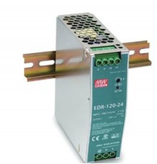 Источник питания на DIN-рейку 24 В,5 А,120 Вт, MEANWELL, I класс защиты, 40х125х113 мм  EDR-120-24  VARTON