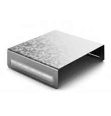 Крышка к угловому соединителю внутреннему к лотку 300, толщ. 1,0 мм, Сендзимир цинк, 022531  КУСВН90-300-1,0-СЦ   Ostec