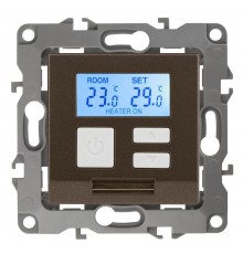 12-4111-13  Терморегулятор универс. 230В-Imax16А, IP20, Эра12, бронза  Б0031278  ЭРА