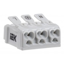 Клемма пружинная соединительная КСП3-L+N+PE  UKZ-B06-3P-F0-E0-10  IEK