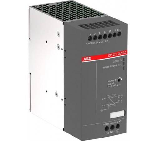 Блок питания CP-C.1 24/20.0 (регулир. вых. напряж) Uвход 85-264В AC/90-300В DC, выход 24В DC /20A1SVR360763R1001 ABB
