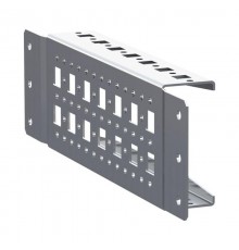 Рейка монтажная широкая перфорированная с накладным креплением Д300 (2 шт)  AleSta AleSta-ARS300 EKF