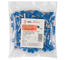 Аксессуары для клемм ЭРА NO-570-01 Наконечник-гильза Е2508 2,5мм2 с изолированным фла  Б0041455  ЭРА