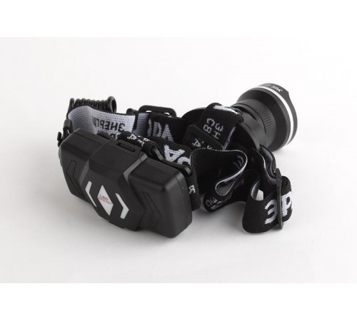 Фонарь налобный GA-806 аккумуляторный, рег фокус, 5 Вт CREE, алюминий, литий 2,5Ач, USB, кор  Б0039626  ЭРА