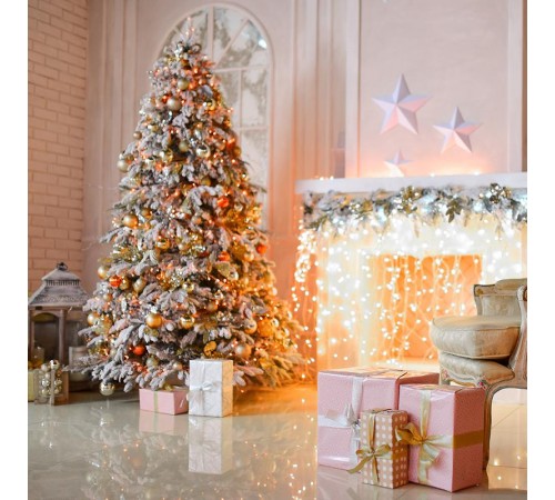 Светодиодная гирлянда CL02 линейная 2м +1.5м 230V 2700K c питанием от сети  32283  Feron