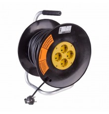 Удлинитель силовой на катушке 4 гнезда с/з 20 м 3х1,5 мм OPTIMA PROCONNECT  11-7608  PROconnect