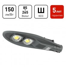 Светильник светодиодный консольный уличный ДКУ SPP-5-100-5K-W 100Вт 15000лм 5000К КСС "Ш-aб" IC-COB 48-60мм (40)  Б0029443  ЭРА