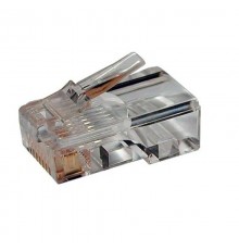 Разъем под витую пару PLUG-8P8C-U-C3-100 RJ-45(8P8C) кат.3 (6 µ"/ 6м.дюй.),универсальный (д. одн. и многож. каб.) (100 шт)  49344  Hyperline