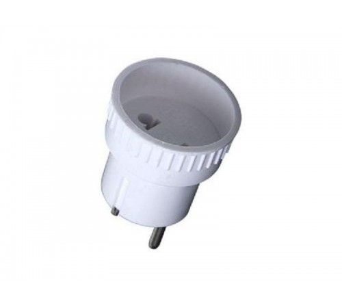 Адаптер (розетка б/з - SHUKO) 6А 250В белый  SQ1806-0023  TDM