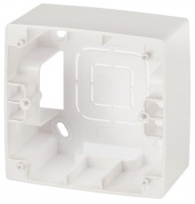 12-6101-15 ЭРА Коробка наклад. монтажа 1 пост, Эра12, перламутр  Б0043169  ЭРА