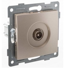 Bravo Механизм антенной розетки, одинарная, СУ, шампань  С10А1-027  GUSI Electric