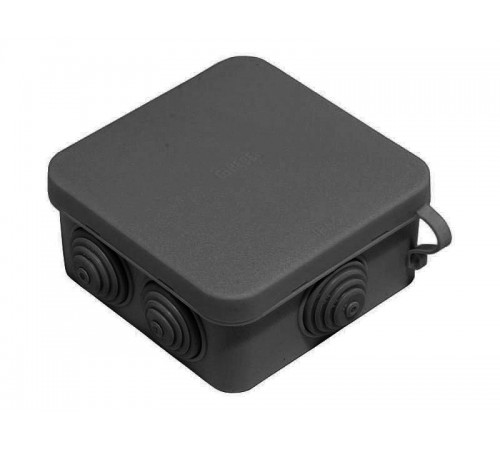 Коробка распределительная (черная) 100х100х50 IP 55  КР2604-08  HEGEL