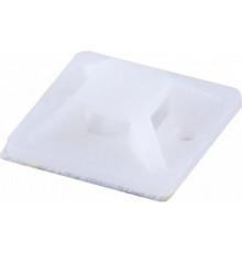 Площадка самоклеющаяся 20*20 мм, под хомуты, белый (100шт в упак)  32931  STEKKER