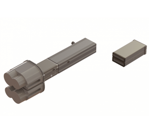 Элемент питающий + заглушка, тип 2, Cu, 2P+2P/4P+4P/4P+2P, 40A  LTC40FFED4AA000  DKC