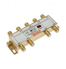ДЕЛИТЕЛЬ  ТВ  x 8 + 9шт. F   "BOX"  5-1000 МГц  "GOLD"   05-6105-1  REXANT