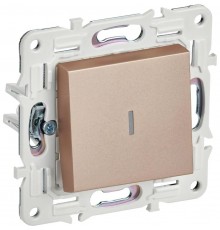 SKANDY Выключатель 1-клавишный проходной с индикацией 10А SK-V08Sa песочный  SK-V12-1-10-K98  IEK