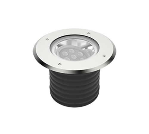 Свет-к "ВАРТОН" архитектурный Plint диаметр 210мм 16Вт 4000K IP67 линзованный 20 градусов RAL7045 серый  V1-G1-71550-10L19-6701640  VARTON