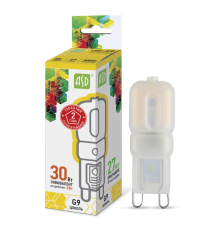 Лампа светодиодная LED-JCD-standard 3Вт 230В G9 3000К 270Лм  4690612003764  ASD