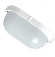 Светильник для ЖКХ под лампу "Банник" 1201 Овал большой НПП 03-100-017 IP65 матовый /корпус белый ГИ  1005500932  Элетех