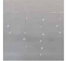 Бахрома (Айсикл) 10х0,6м, мерцающий Flashing, прозрачный ПВХ, IP44, 238LED Белые, 230В  255-545  NEON-NIGHT
