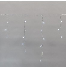 Бахрома (Айсикл) 10х0,6м, мерцающий Flashing, прозрачный ПВХ, IP44, 238LED Белые, 230В  255-545  NEON-NIGHT
