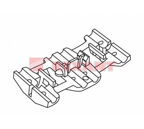 Ответвитель питания 0.5-0.75 мм красный  08-0791  REXANT