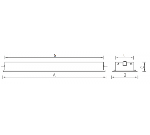 Светильник люминесцентный промышленный ЛВП ALD 218 HF new 2х18Вт Т8 G13 ЭПРА IP54  1004000310  Световые Технологии