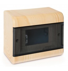 Щиток тусо о/п на 6 мод. с двер. 160х132х93мм сосна на светлой основе  68026-27М  Рувинил