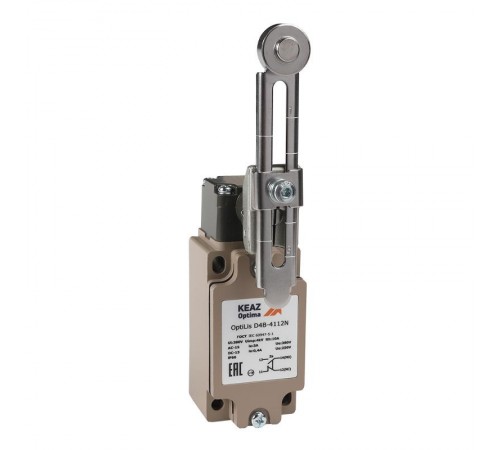 Выключатель концевой OptiLiS D4B-4112N рычаг регулируемый с роликом металлическим EN 50041 XCKJ10543H29  365327  КЭАЗ