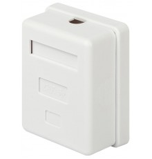 Компьютерная розетка ЭРА RJ-45 категория 5е неэкранированная 1-порт упаковка 1 шт.   Б0056901  ЭРА