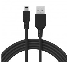 USB кабель miniUSB длинный штекер 1 м черный  18-4402  REXANT