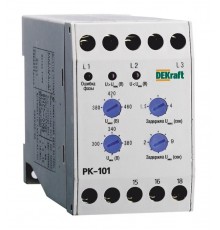 Реле контроля фаз 380В тип 01 серии РК-101   23300DEK  DEKraft