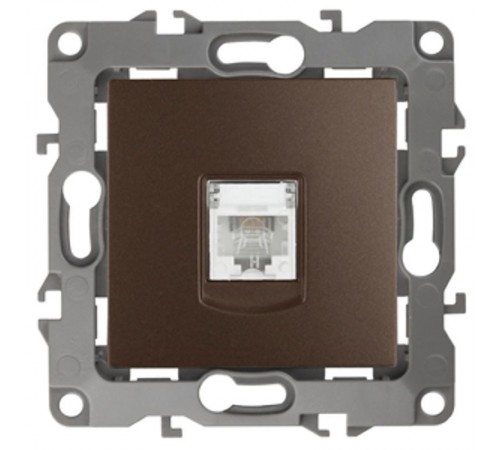 Розетка телефонная 12-3105-13 RJ11,  бронза  Б0019343  ЭРА