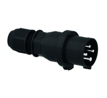 Вилка кабельная 16A 4p 400V 6h IP44 черная I 210916-Bals I Bals