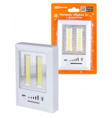 Ночник "Идеал 2", 3 Вт, 4хААА, диммер, магнит,  SQ0357-0126  TDM