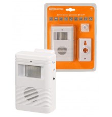 Датчик-звонок (движения) ДЗв-Д-01 (инфракрасный, 6 м, 32 мелодии, 3х1.5 В АА, 80 дБ, IP20)  SQ2604-0001  TDM