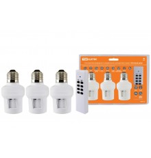 Комплект для беспроводного управления освещением диммер ПУ3-П2.3-Е27 (3 приемника) "Уютный дом"  SQ1508-0203  TDM