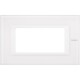 Axolute декоративные накладки прямоугольной формы, Белый, цвет белое стекло, на 4 модуля  HA4804VBB  Legrand