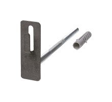 Держатель фасадный для прута 8-10 мм длина 200 мм с дюбелем, стальной крюк   SQ2402-3153  TDM