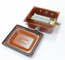 Коробка распределительная клеммная У614А УХЛ1,5 IP65 латунный ввод  zeta30321  ГОФРОМАТИК